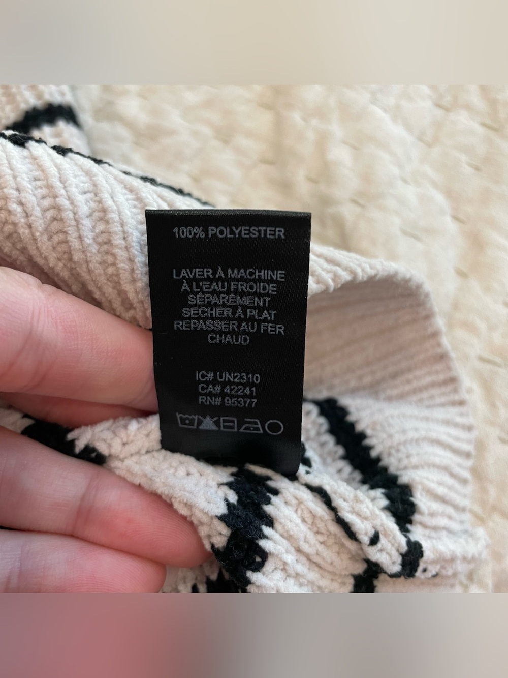 Sanctuary Black and White Striped Turtleneck Sweater - Picture 8 of 8